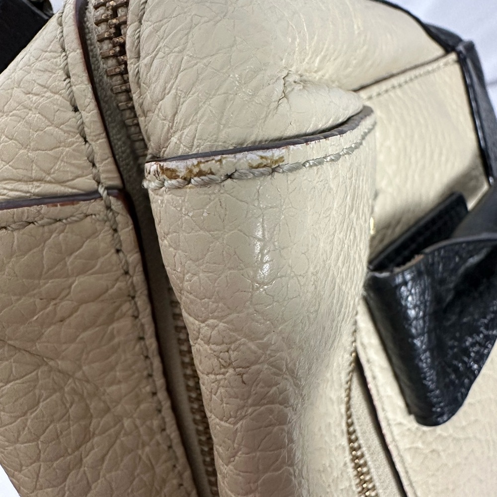 kate spade Cream and Black Pebbled Leather Crossbody with Matching Wallet - Picture 7 of 13